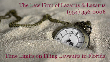 Time and Tide Wait for No Man - Florida Lawsuit Time Limits